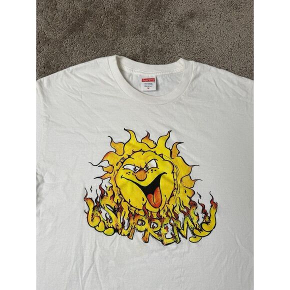 Mens Tshirt SUPREME SUN - RN#101837 White, Size M - Picture 3 of 7